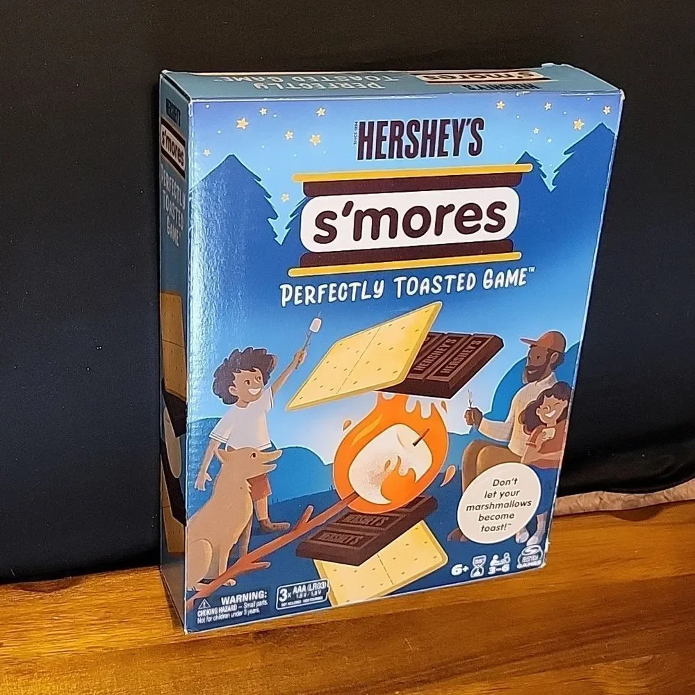Hershey's  S'mores Perfectly Toasted Board Game  3-6 players Age 6+